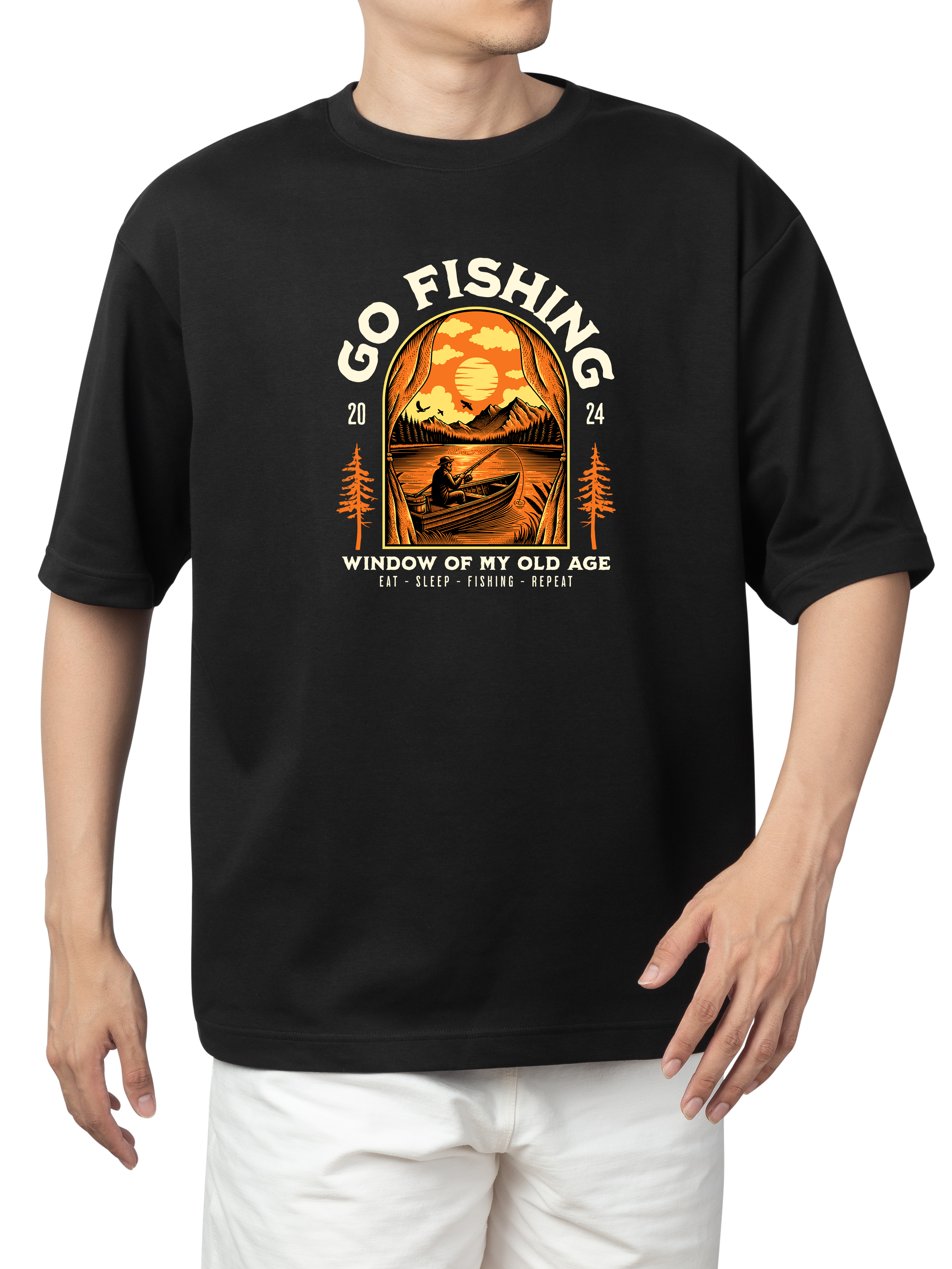 Alfaq Old man go fishing T-Shirt